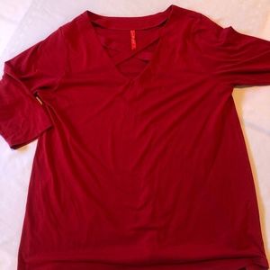 Ruby Ribbon top size XL